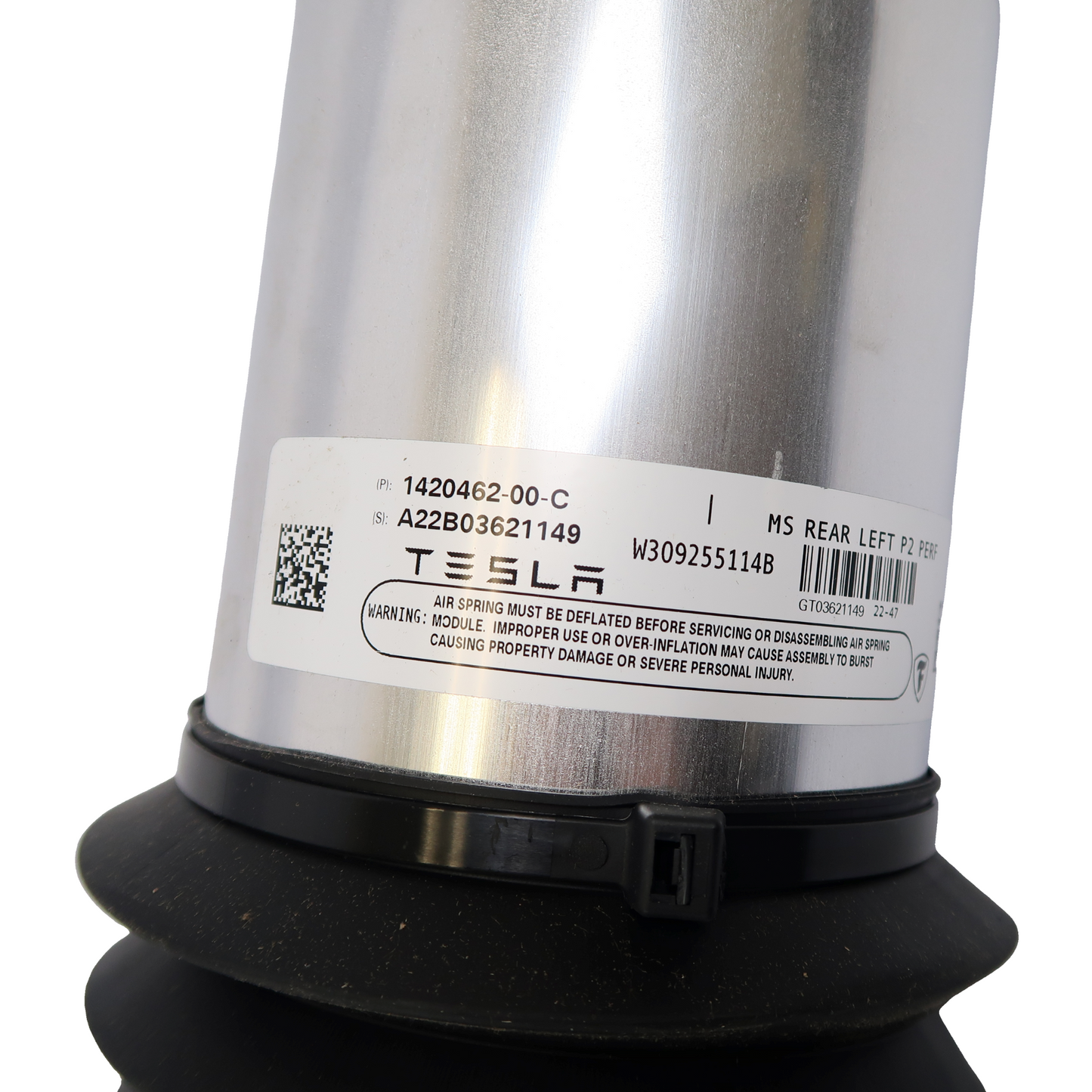 Opt OEM REAR AIR SPRING MODULE - LEFT HAND - PERFORMANCE for Model S 2021 - 2025