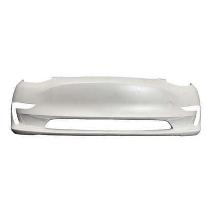 OEM Tesla Model 3 2020-23 Front Bumper Pearl White Without Parking Assist Brackets