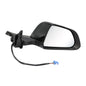 EXTERIOR MIRROR ASSEMBLY - PREMIUM - DOMESTIC - TIGHT HAND - Black/White For Model 3 2017-2023