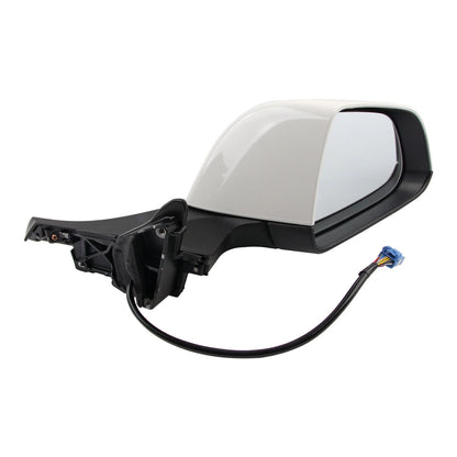 EXTERIOR MIRROR ASSEMBLY - PREMIUM - DOMESTIC - TIGHT HAND - Black/White For Model 3 2017-2023