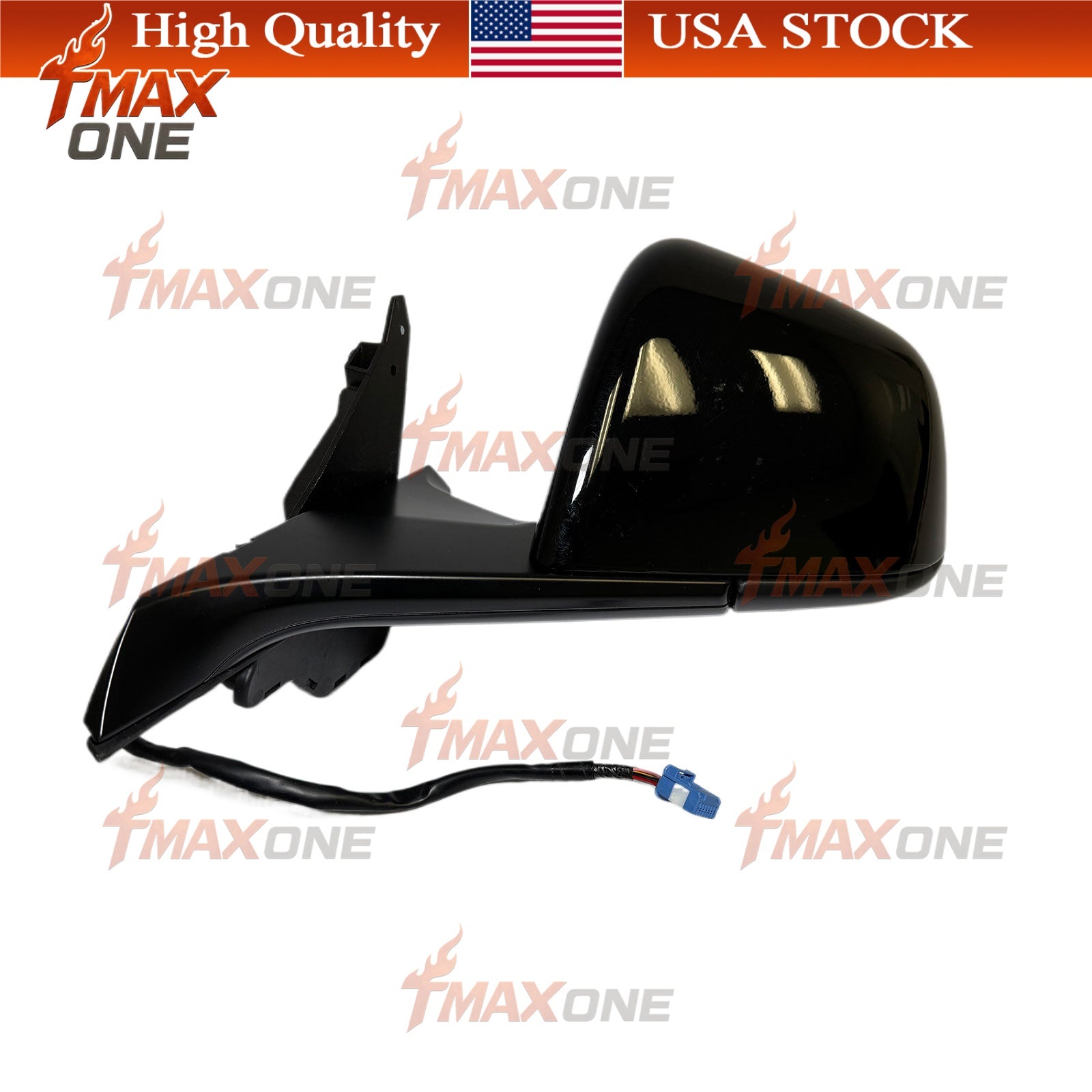 Tmaxone Black Left Side Mirror With Anti-Glare for Tesla Model Y 20-2023 1594111-00-C - Image 1