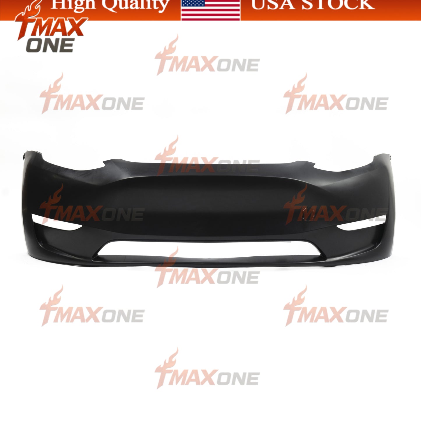 Tmaxone FRONT BUMPER FASCIA Without Sensor Holes for Tesla Model Y 2020-2024 1493736-S0-C - Image 1