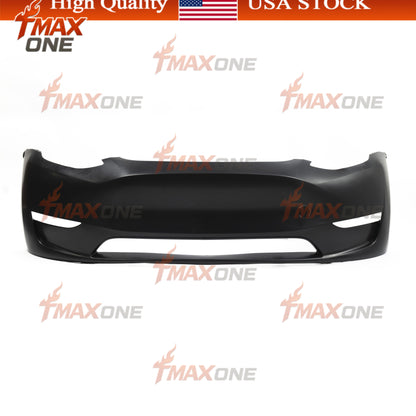 Tmaxone FRONT BUMPER FASCIA Without Sensor Holes for Tesla Model Y 2020-2024 1493736-S0-C - Image 1