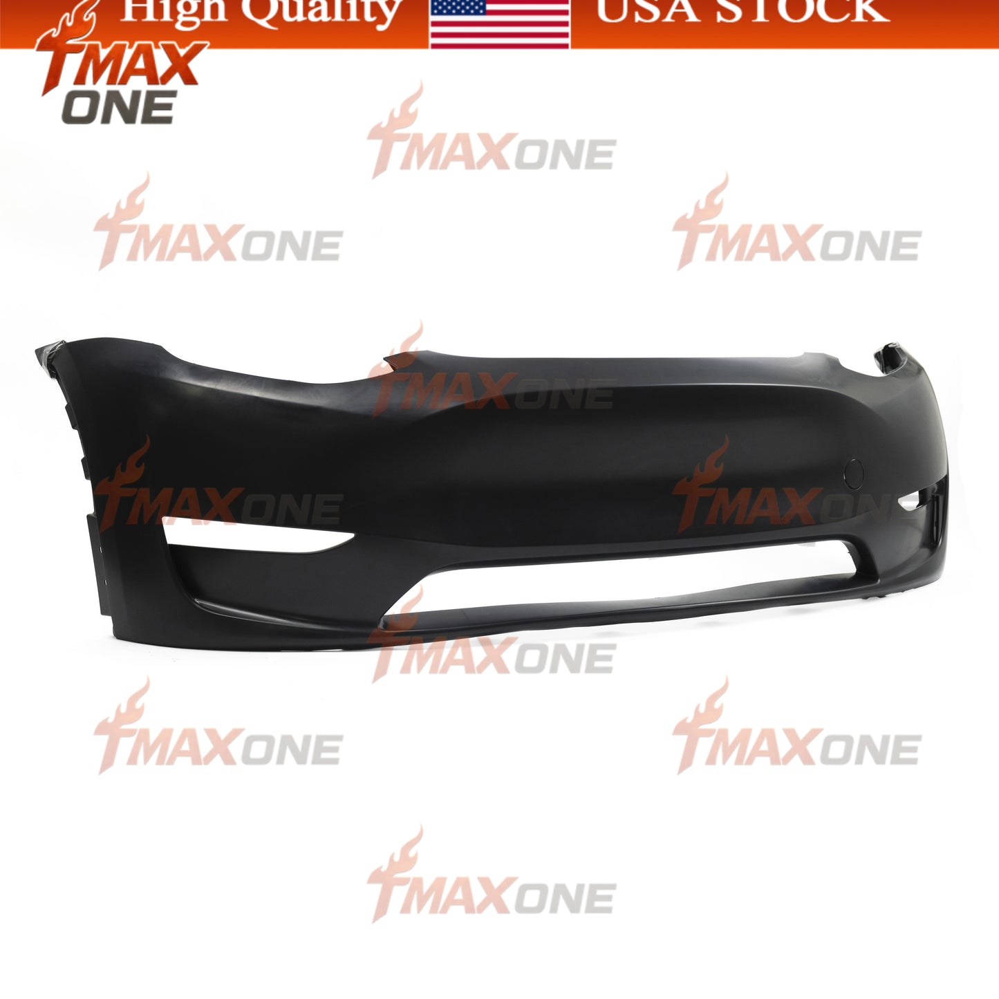 Tmaxone FRONT BUMPER FASCIA Without Sensor Holes for Tesla Model Y 2020-2024 1493736-S0-C - Image 2