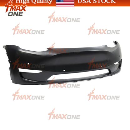 Tmaxone Front Bumper Fascia Unpainted with Parking Assist Brackets for Tesla Model Y 2020-2024 1493736-S0-A - Image 2