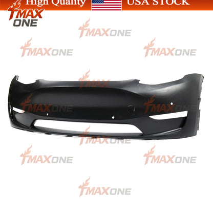 Tmaxone Front Bumper Fascia Unpainted with Parking Assist Brackets for Tesla Model Y 2020-2024 1493736-S0-A - Image 3