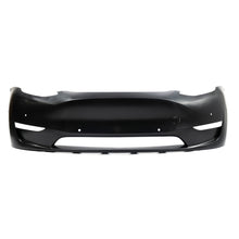 Front Bumper Fascia Unpainted with Parking Assist Brackets for Tesla Model Y 2020-2024 1493736-S0-A