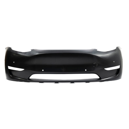 Front Bumper Fascia Unpainted with Parking Assist Brackets for Tesla Model Y 2020-2024 1493736-S0-A