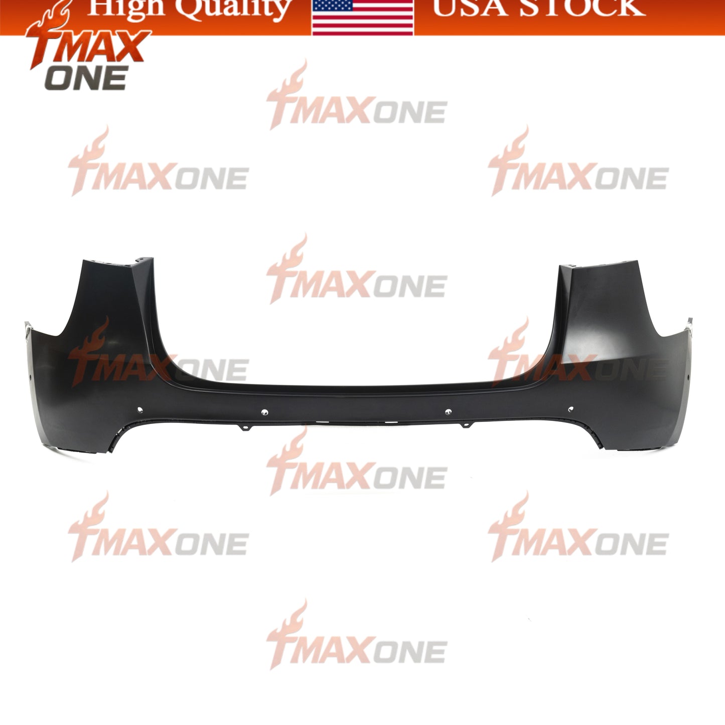 Tmaxone Rear Bumper Fascia Unpainted with Parking Assist Brackets for Tesla Model Y 2020-2024 1493735-S0-A - Image 1