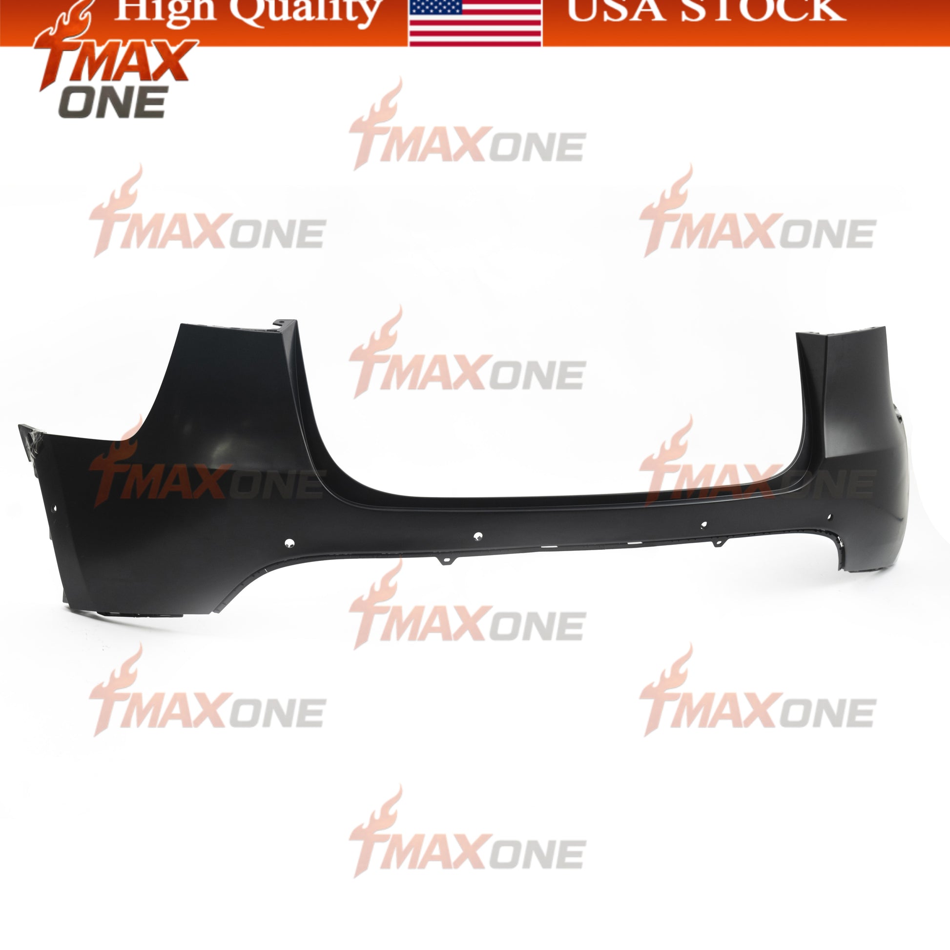 Tmaxone Rear Bumper Fascia Unpainted with Parking Assist Brackets for Tesla Model Y 2020-2024 1493735-S0-A - Image 2