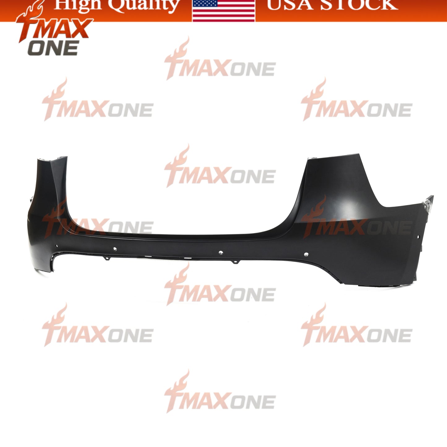 Tmaxone Rear Bumper Fascia Unpainted with Parking Assist Brackets for Tesla Model Y 2020-2024 1493735-S0-A - Image 3