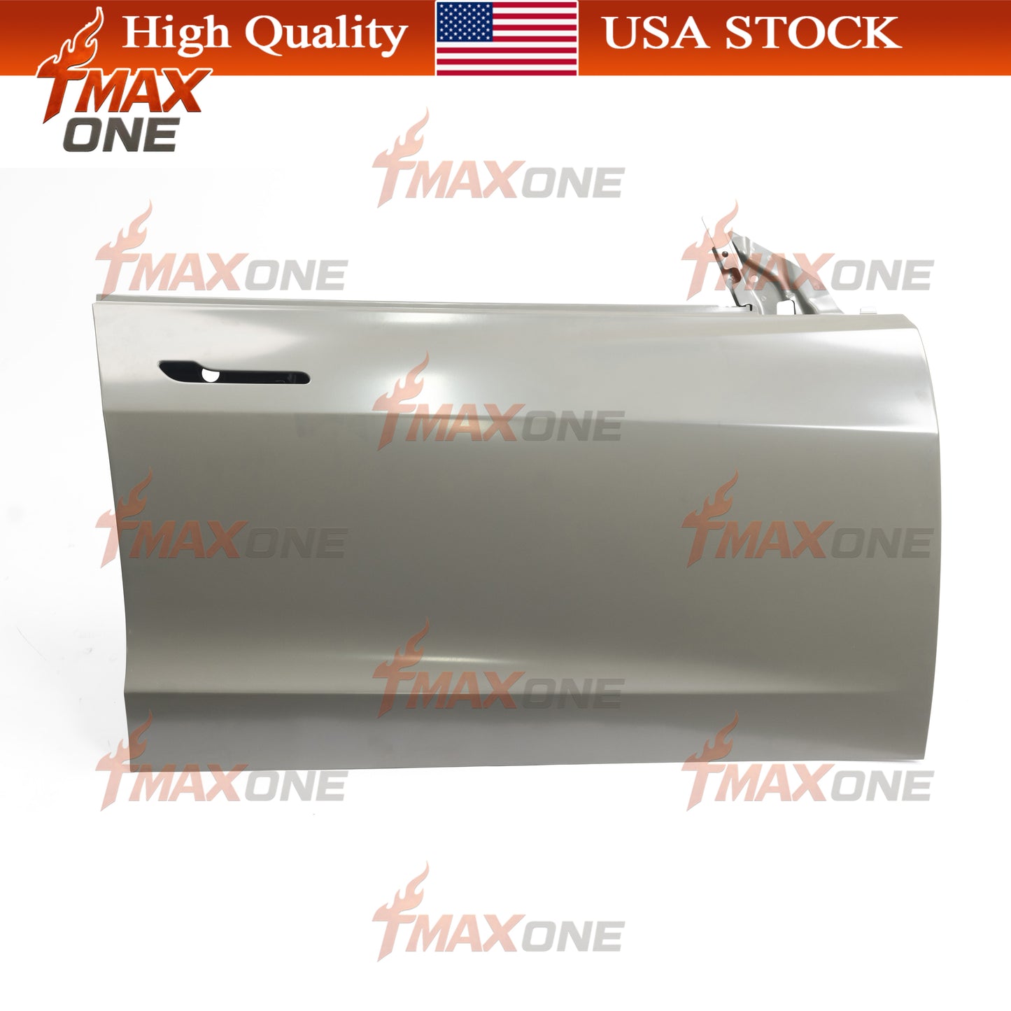 Tmaxone Front Right Passenger Side Door UNPAINTED for Tesla Model 3 2017-2023 1081420-E0-C - Image 1