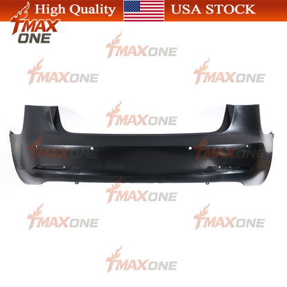 Tmaxone Rear Bumper Fascia Unpainted with Parking Assist Brackets for Tesla Model 3 2017-2023 1916698-S0-A - Image 1