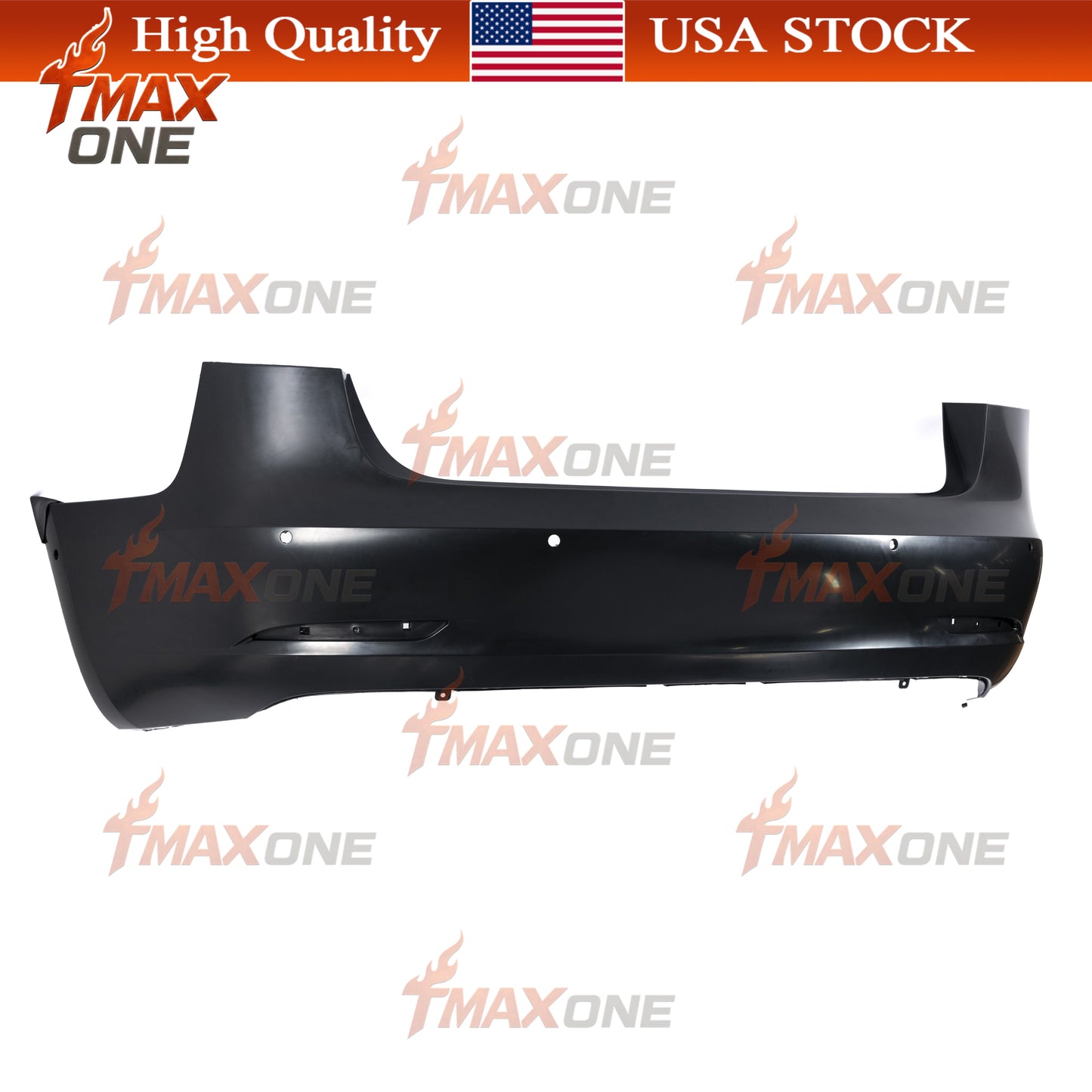 Tmaxone Rear Bumper Fascia Unpainted with Parking Assist Brackets for Tesla Model 3 2017-2023 1916698-S0-A - Image 3