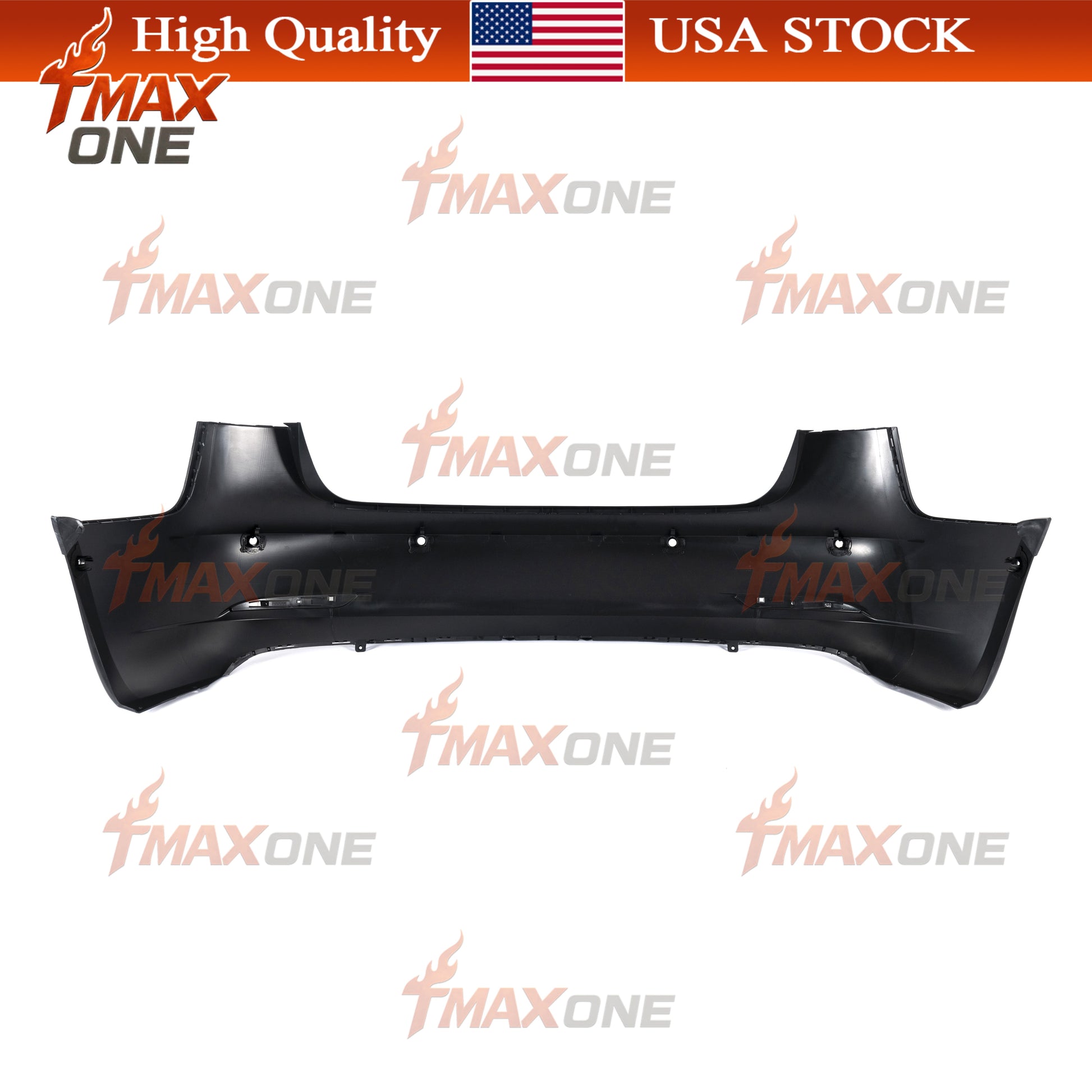 Tmaxone Rear Bumper Fascia Unpainted with Parking Assist Brackets for Tesla Model 3 2017-2023 1916698-S0-A - Image 5