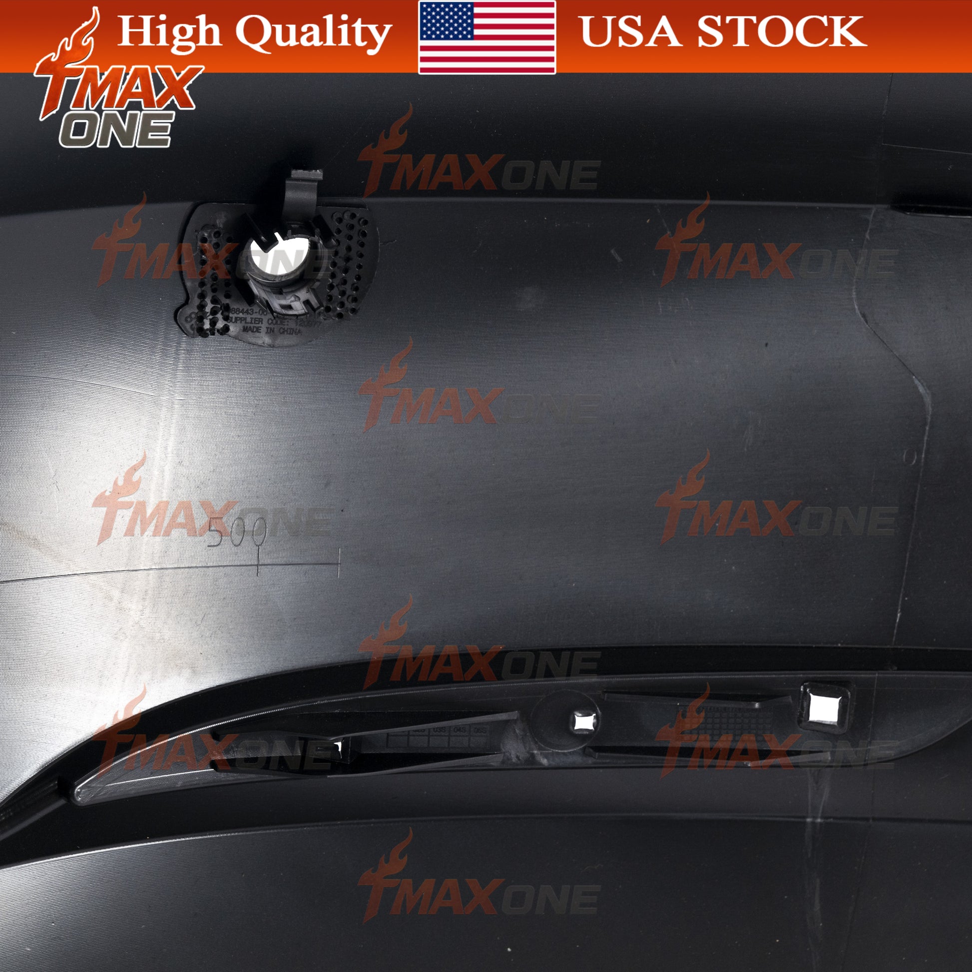 Tmaxone Rear Bumper Fascia Unpainted with Parking Assist Brackets for Tesla Model 3 2017-2023 1916698-S0-A - Image 6